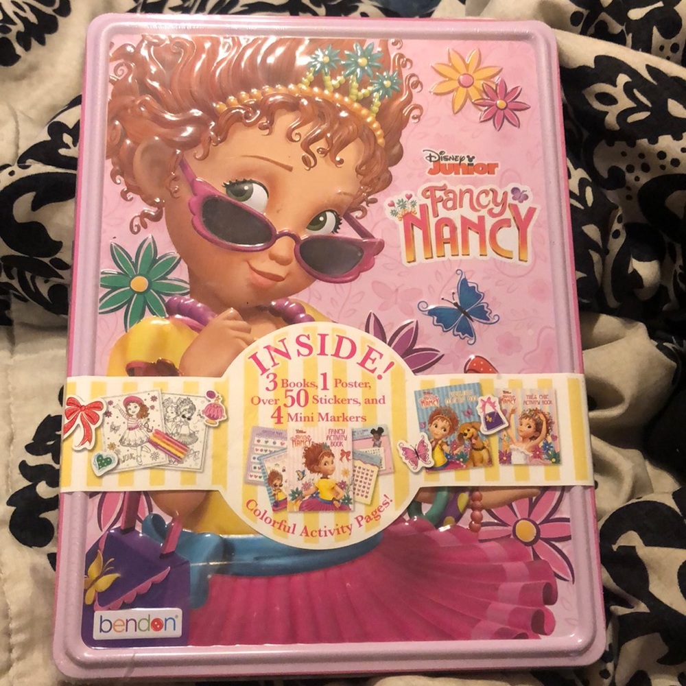 Fancy Nancy colorful activity pages